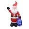 Impact Canopy Christmas Inflatable 7ft Santa with Purple Gift Bag 513001007 - alternate 1
